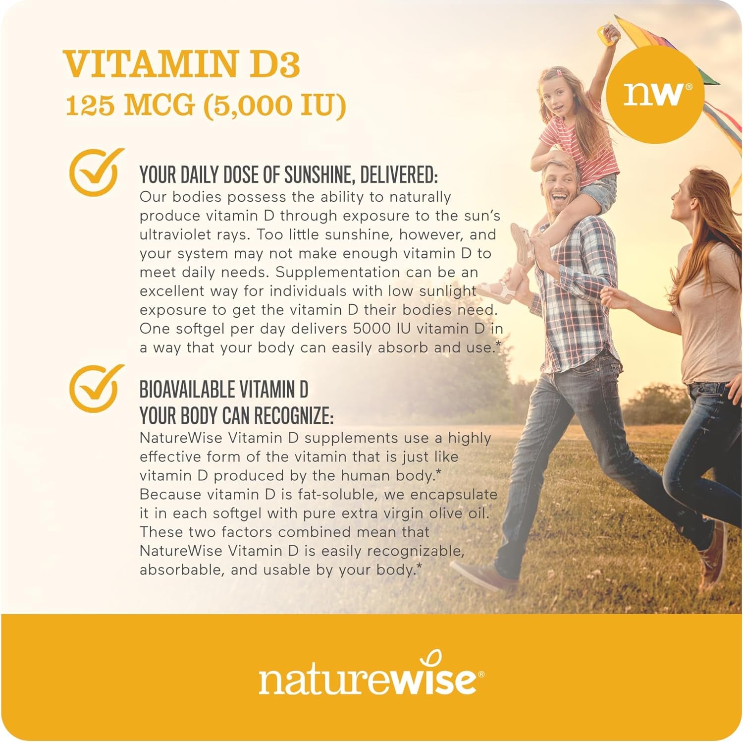 Vitamin D3 5000Iu (125 Mcg) 1 Year Supply for Healthy Muscle Function, and Immune Support, Non-Gmo, Gluten Free in Cold-Pressed Olive Oil, Packaging Vary ( Mini Softgel), 360 Count